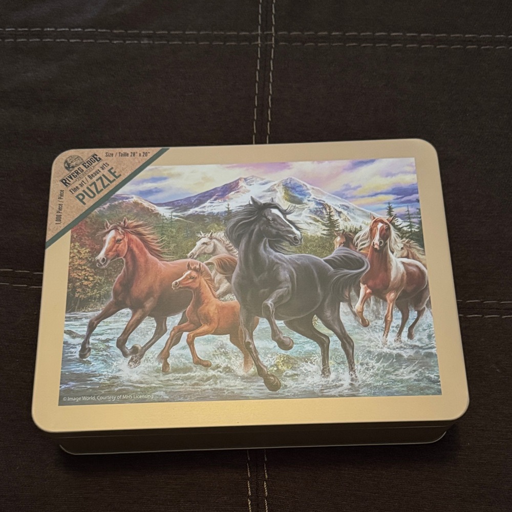 Rivers Edge 1000pc Horses Puzzle.